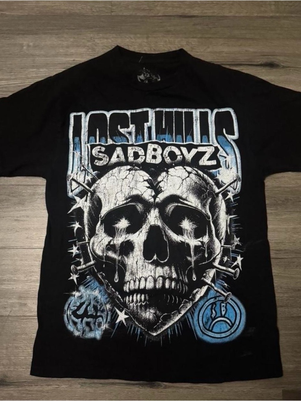 Black Short-Sleeve Graphic Tee - Men's Skull Design